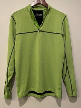 Under Armour Mens Quarter Zip Pullover  Cold Gear Long Sleeve Fitted Medium
